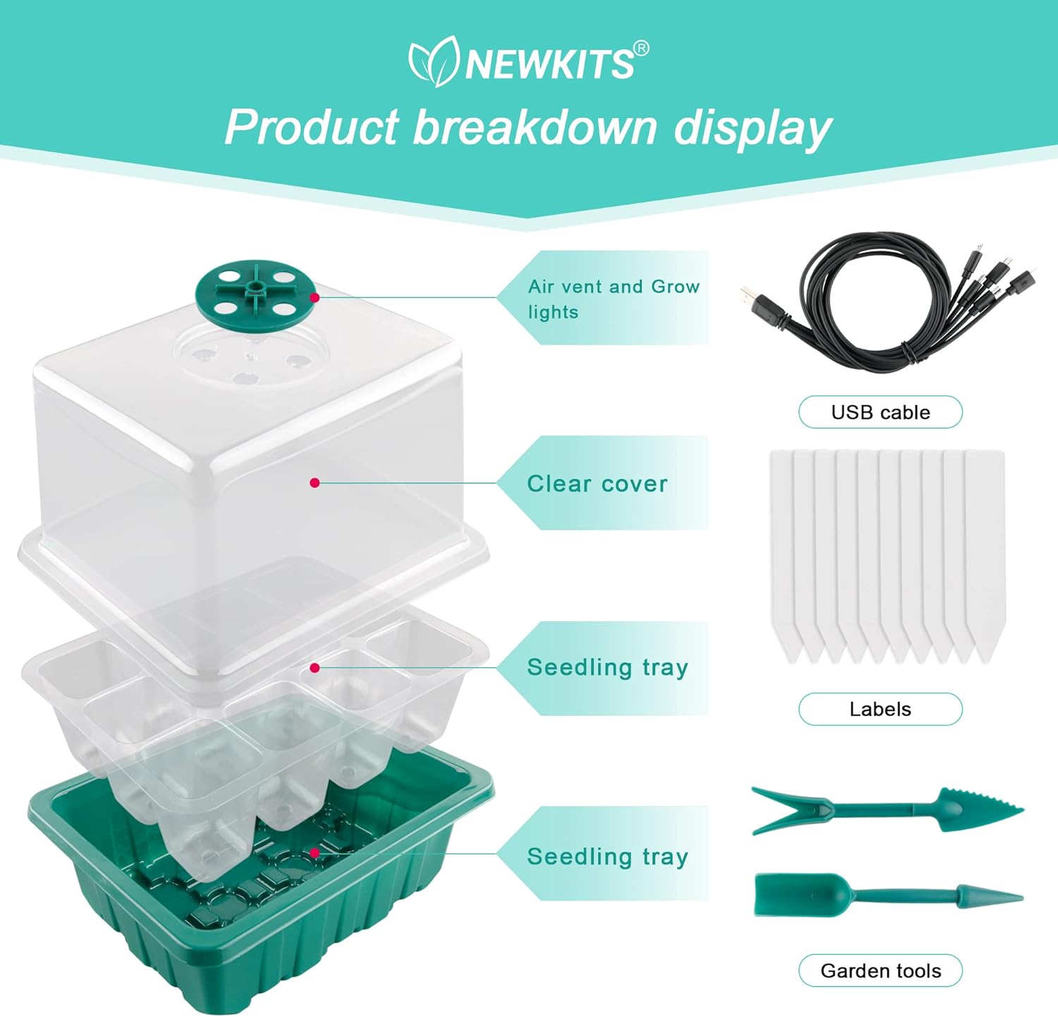 Seed Starter Tray with Grow Li - Humidity Dome Kit ulasan dan harga