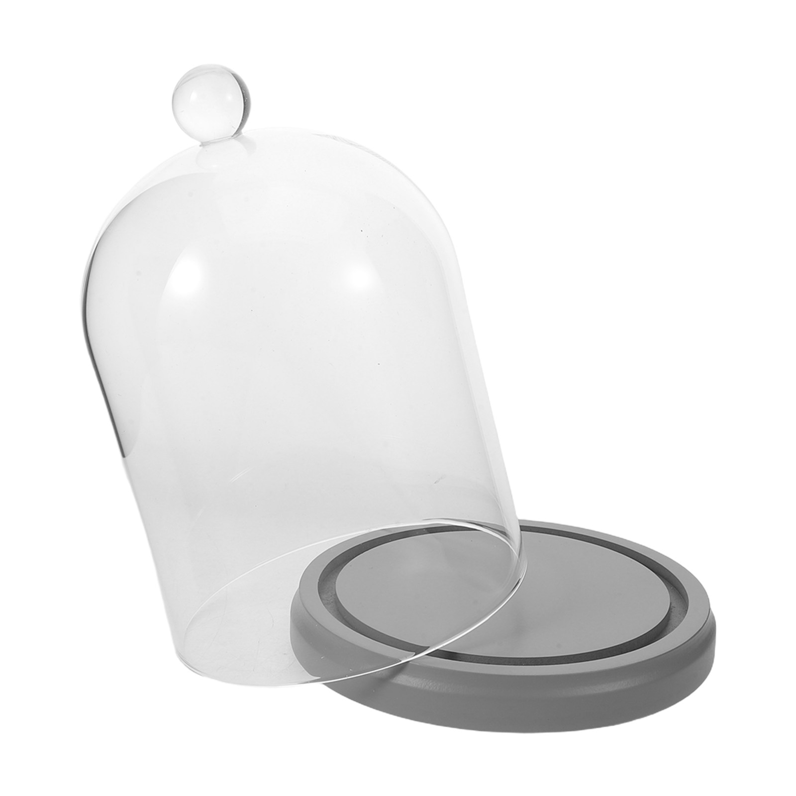 Glass Dome Cloche Clear Bell J - Plastic Dome Clear ulasan dan harga