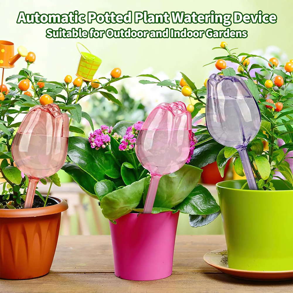 2/4pcs Tulip-Shaped Self-Water - Self Watering Insert ulasan dan harga