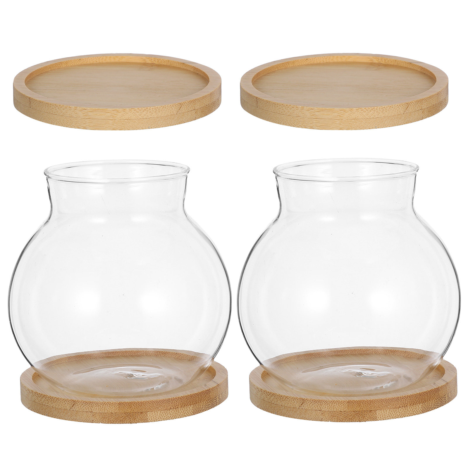2Set Hydroponic Vase Glass Pla - Propagation Station Vase ulasan dan harga