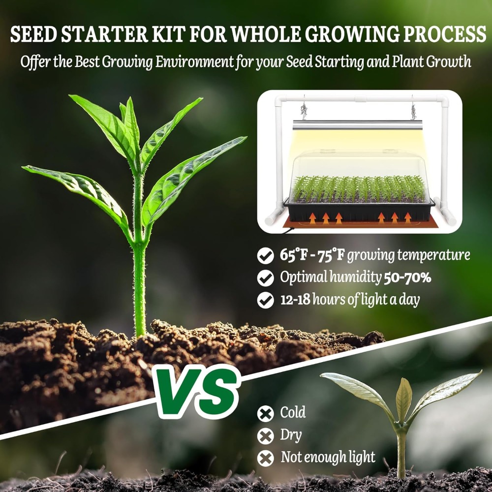 Seed Starter Kit with Grow Lig - Humidity Dome Kit ulasan dan harga