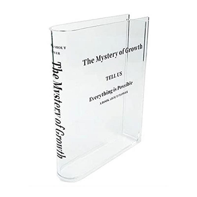 Clear Book Vase Aesthetic Acry - Propagation Station Vase ulasan dan harga