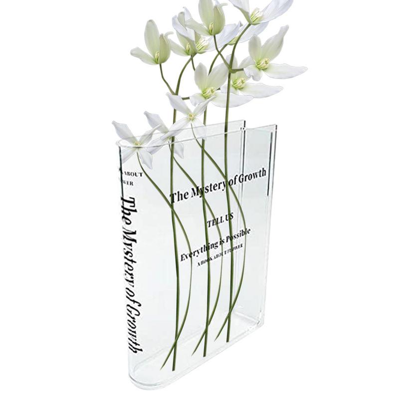 Clear Book Vase Aesthetic Acry - Propagation Station Vase ulasan dan harga