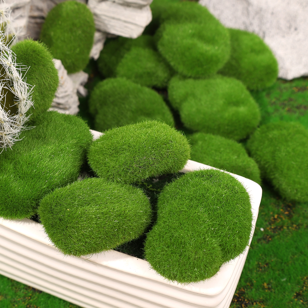 Artificial Green Moss Stones f - Sphagnum Moss Dry ulasan dan harga