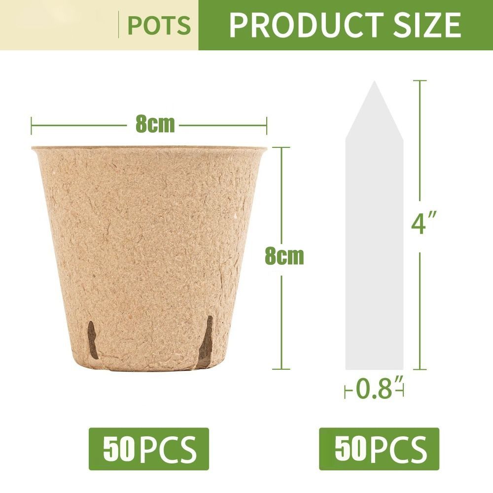 50PCS Biodegradable Plant Star - Peat Pellet Tray ulasan dan harga