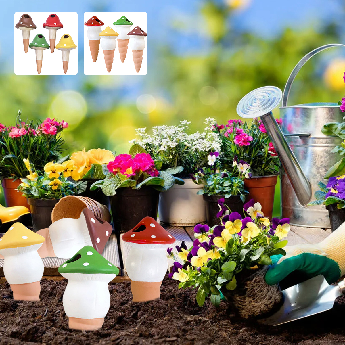 4Pcs Self-Watering Spikes Dive - Self Watering Insert ulasan dan harga