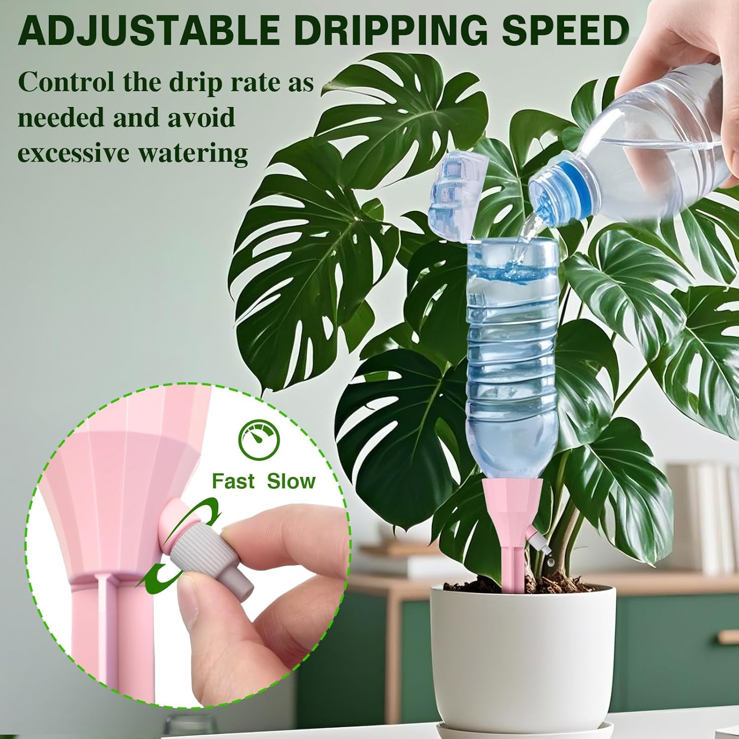 1/12pcs Automatic Drip Irrigat - Self Watering Insert ulasan dan harga