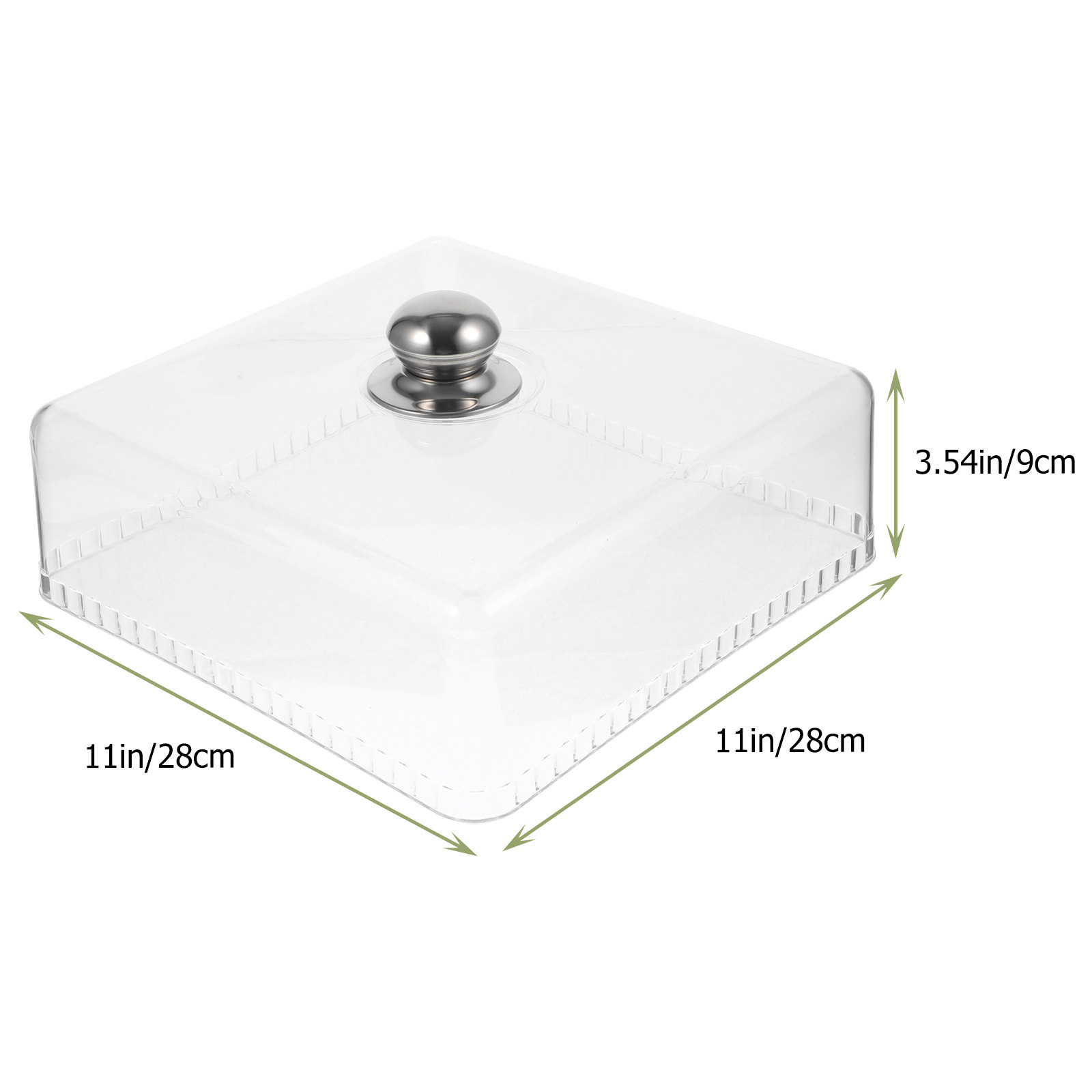 Square Glass Cake Dome Buffet  - Plastic Dome Clear ulasan dan harga