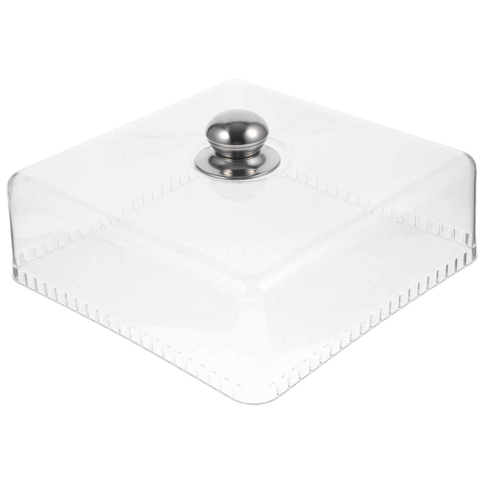 Square Glass Cake Dome Buffet  - Plastic Dome Clear ulasan dan harga